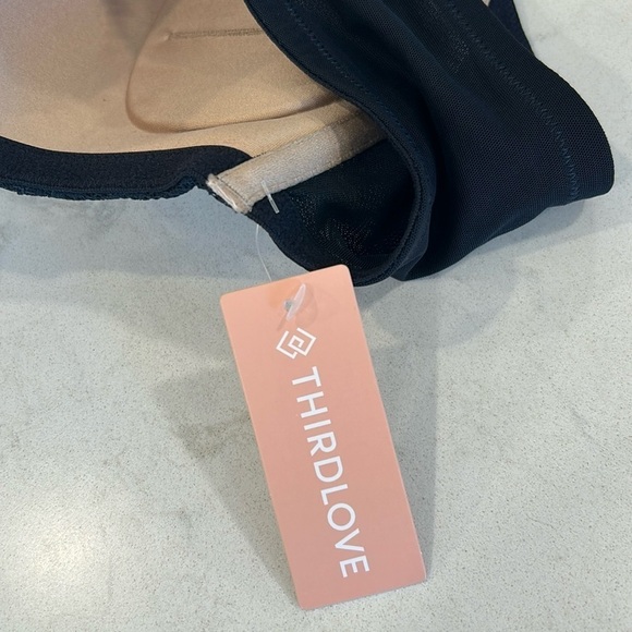 ThirdLove Black 24/7 Lace Contour Plunge Under Wire Bra 48B - Picture 3 of 11